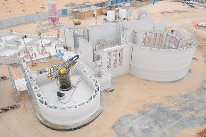 La empresa estadounidense Apis Cor construyó la estructura en Dubai utilizando solo una impresora 3D (Apis Cor)