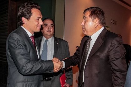 Emilio Lozoya, ex presidente de Pemex, y Alonso Ancira, dueño de Altos Hornos de México (AHMSA) FOTO: ARCHIVO JUAN PABLO ZAMORA/CUARTOSCURO