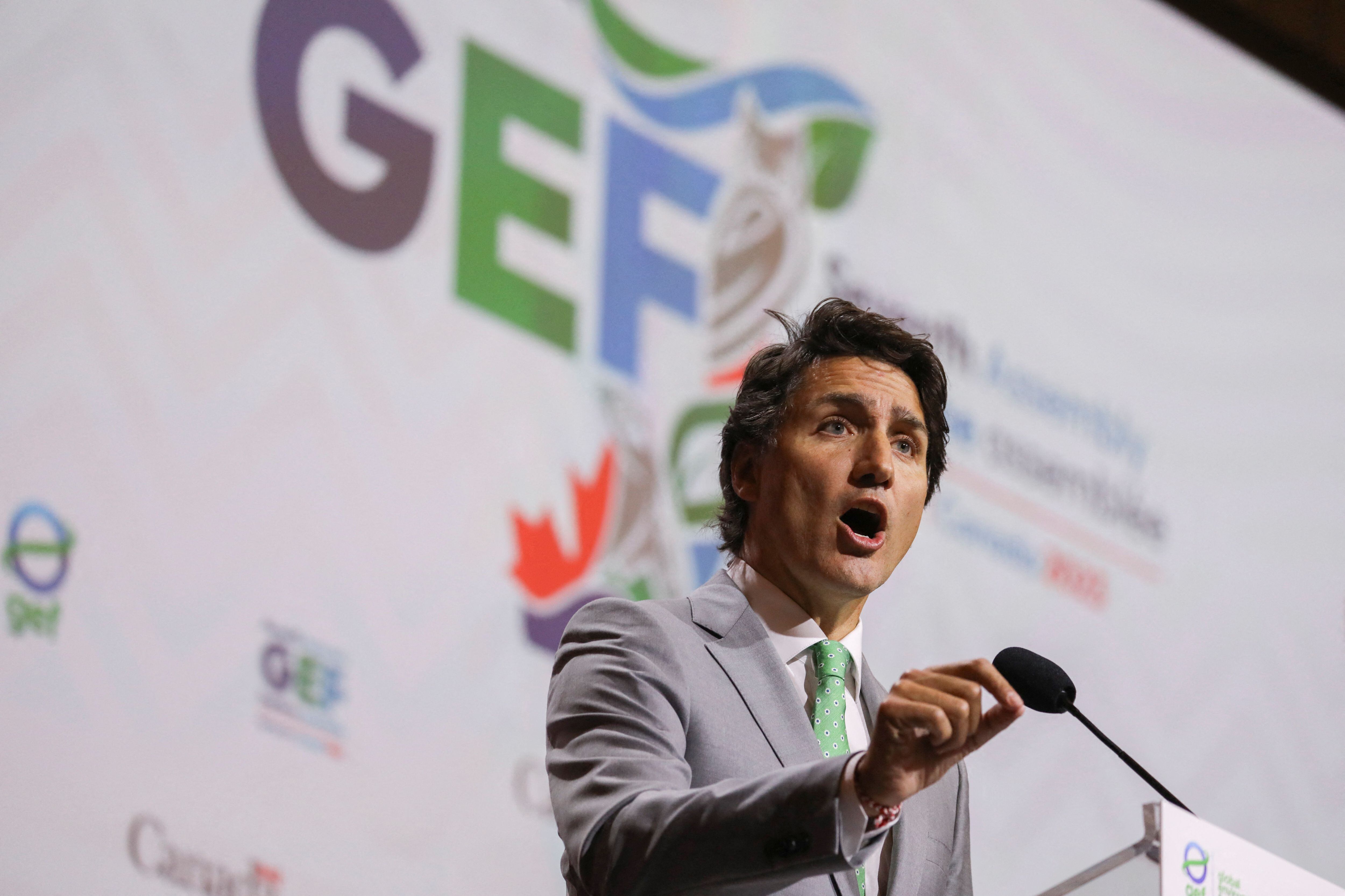 Jordan Peterson es muy crítico de la gestión del primer ministro Justin Trudeau (discurso en el encuentro del Global Environment Facility, GEF, en Vancouver, British Columbia, Canadá. 25 de agosto de 2023. REUTERS/Chris Helgren)