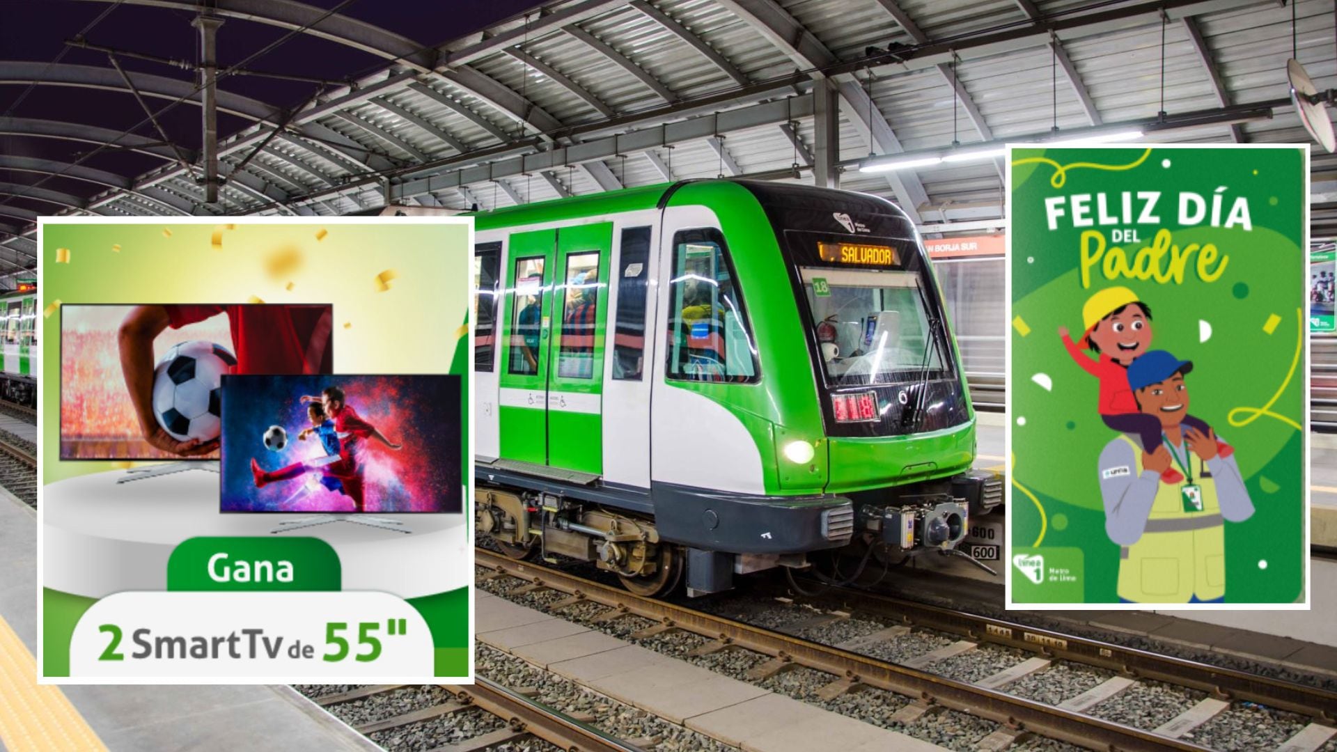 Línea 1 del Metro de Lima realiza sorteos por el Día del Padre