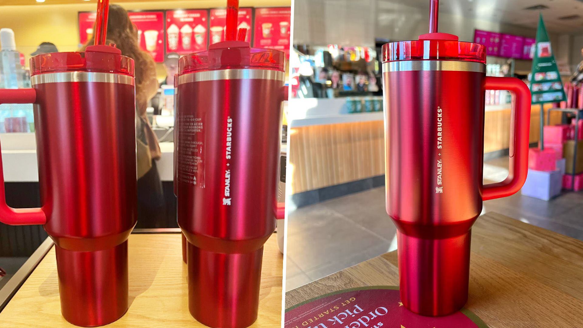 Los vasos térmicos de Starbucks y Stanley han causado furor entre los clientes de la famosa marca de café, quienes hasta acampan para comprarlos.