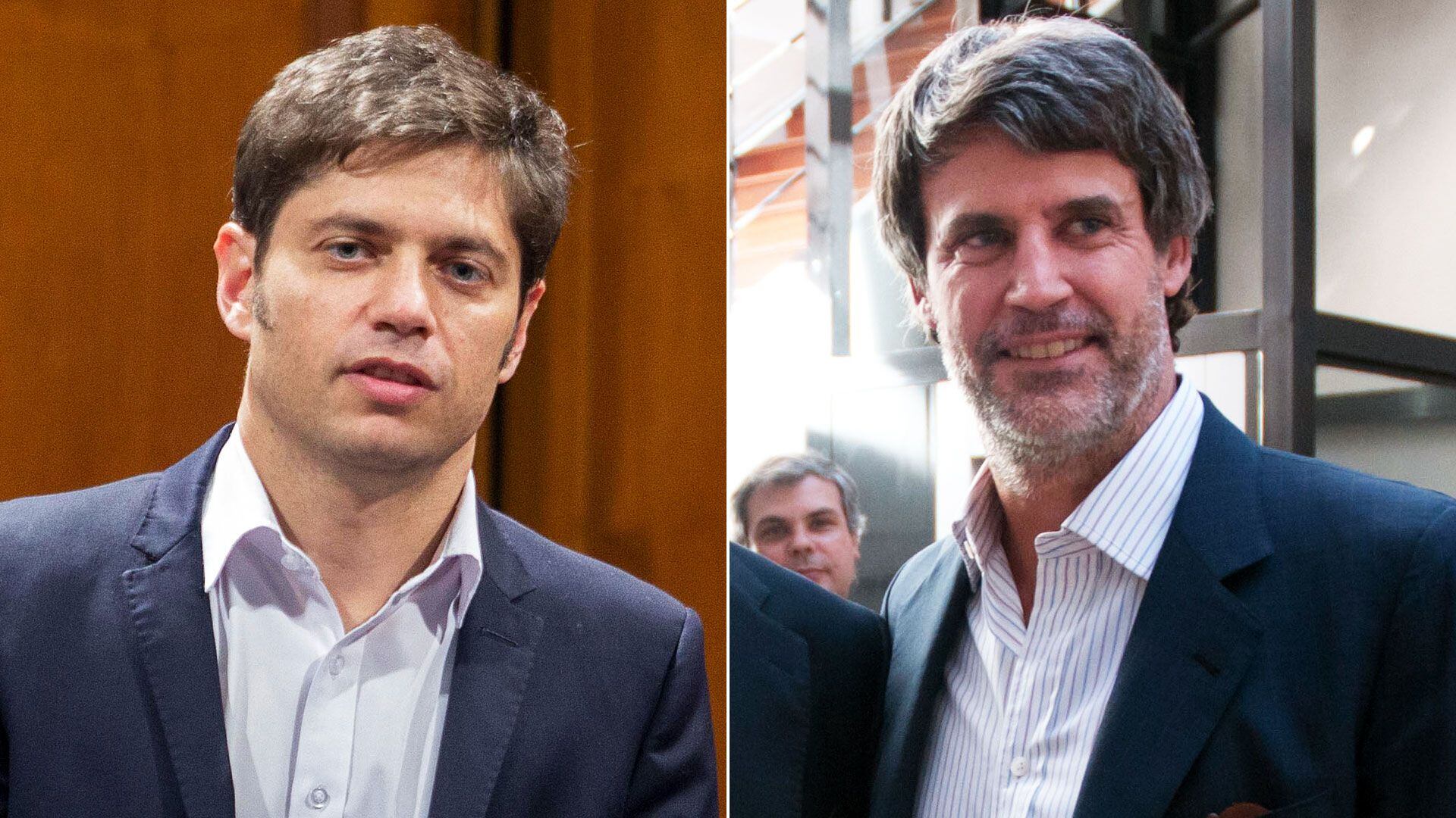 El gobernador de la provincia de Buenos Aires Axel Kicillof y el ex ministro de Hacienda Alfonso Prat Gay