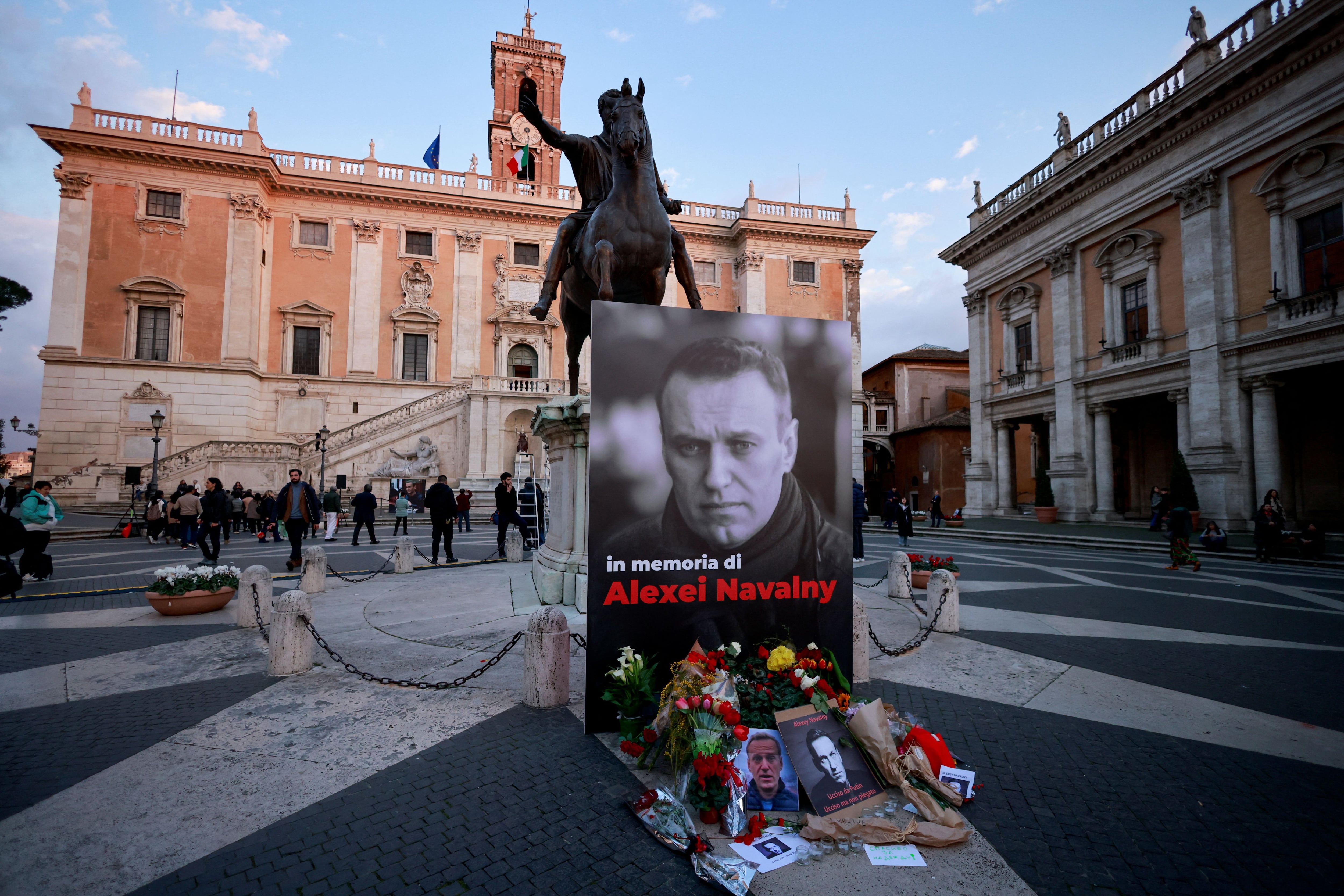 Un homenaje a Navalny tras su muerte