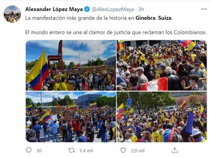 HXVEFVJPWFFEHCWW56VKJ4XEHU - Miles de colombianos en el exterior se unen a las manifestaciones