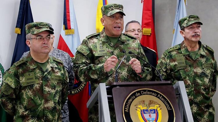 Luis Fernando Navarro, comandante del Ejército colombiano