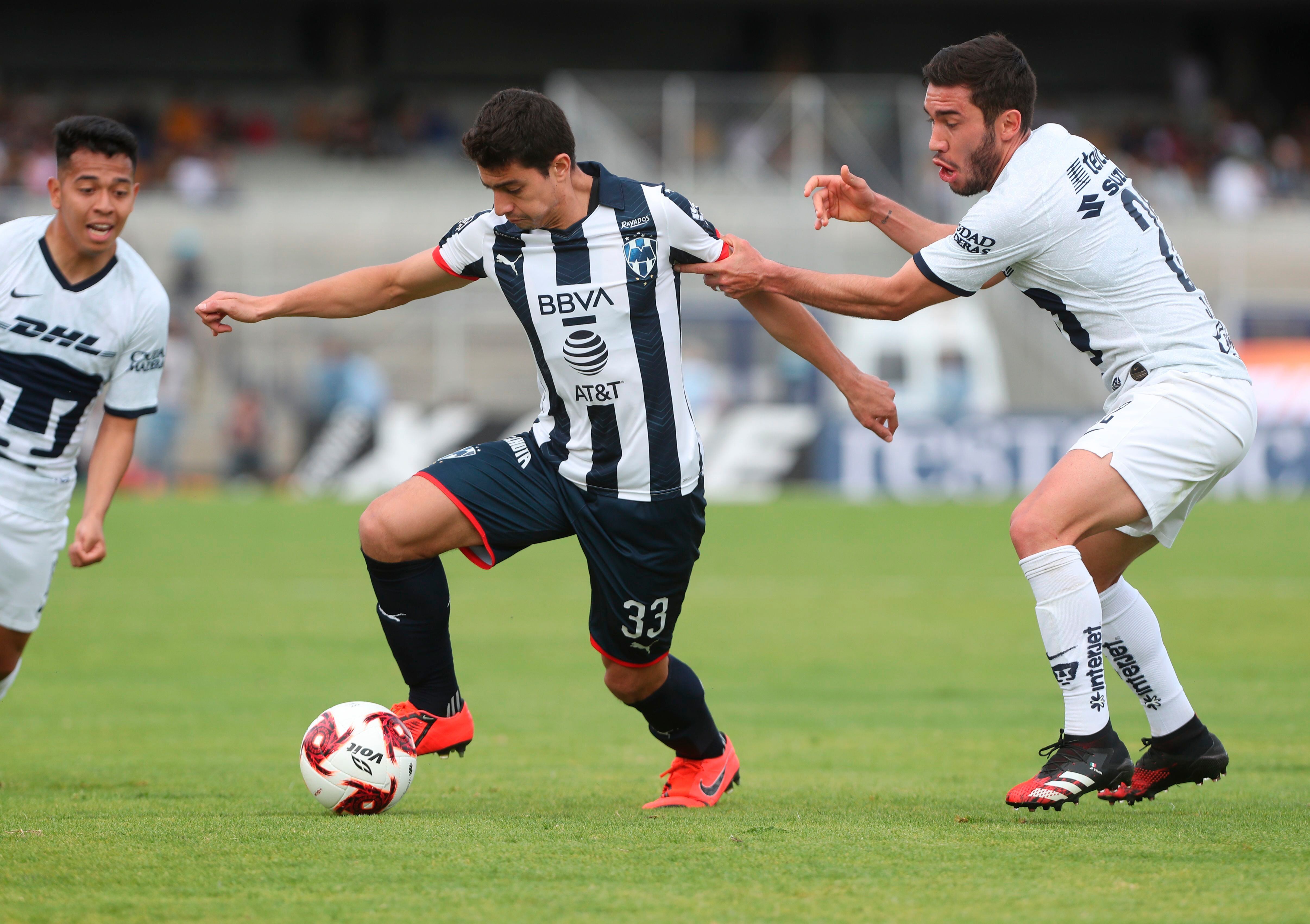 Jhon Stefan Medina tiene dos goles en la Liga MX con el Monterrey. EFE /Mario Guzmán/Archivo