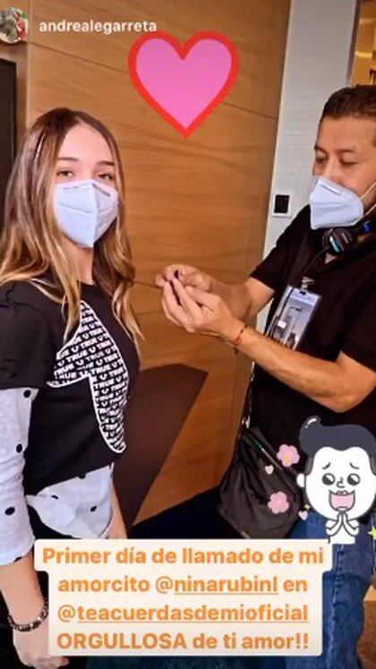 La presentadora ya había compartido su emoción por el debut actoral de su hija menor (Foto: Instagram de Andrea Legarreta)