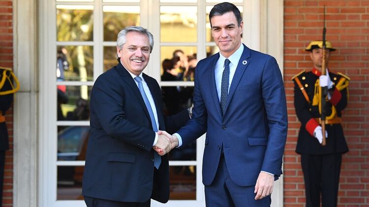 Alberto Fernández y Pedro Sánchez