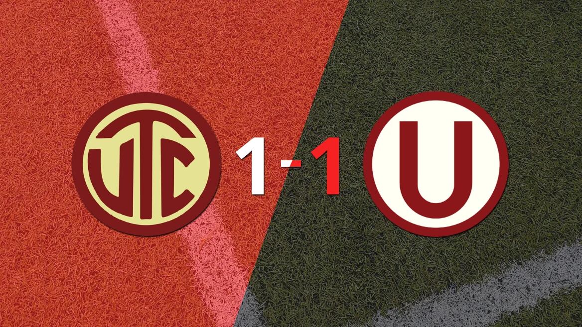 Universitario logró sacar el empate a 1 gol en casa de UTC