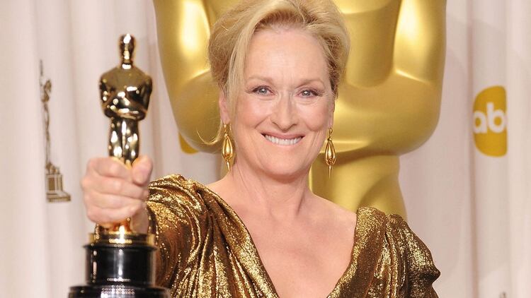 Streep con su tercer Oscar