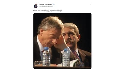 Así recordó Aníbal  Fernández a Néstor Kirchner