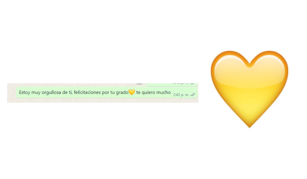 El emoji de corazón amarillo se debe utilizar únicamente con tus amigos. (WhatsApp / Emojipedia)
