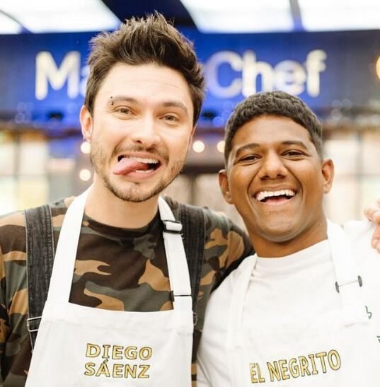 The content creator spoke about the discussion he had with Diego Sáenz on MasterChef Celebrity - credit @Dimelonegritow/Instagram