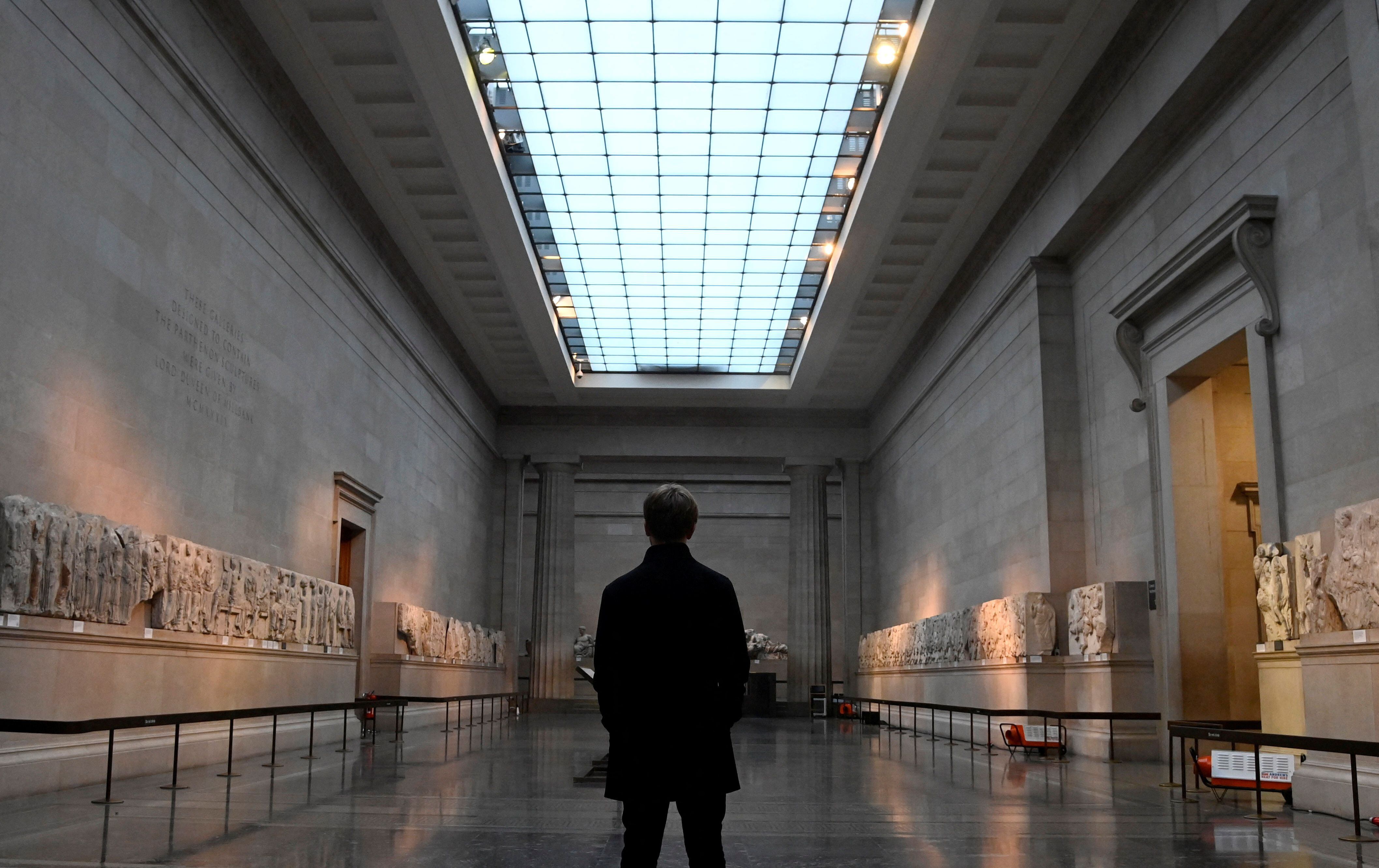 La Galería Duveen en el Museo Británico hospeda los frisos del Partenón (Foto: REUTERS/Toby Melville)