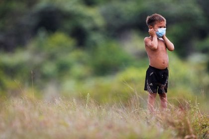 Un niño de la tribu indígena Yanomami en Brasil. Foto: REUTERS/Adriano Machado