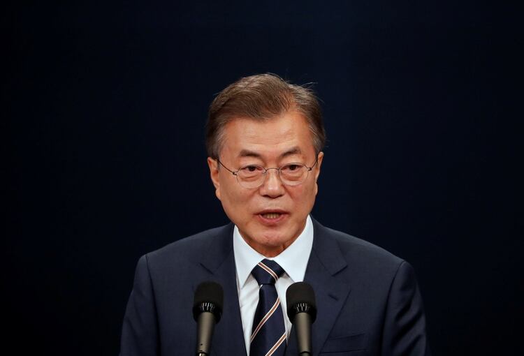 El presidente de Corea del Sur Moon Jae-in. (Reuters)