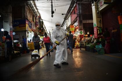 Ciudades como Tijuana (Baja California) ya están en descenso, mientras que los contagios en Monterrey (Nuevo León) todavía están en ascenso (Foto: RODRIGO ARANGUA / AFP)