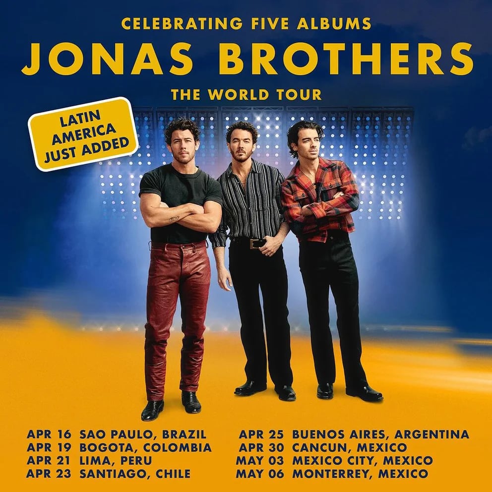 Jonas Brothers anuncian concierto en Perú después de 14 años de ausencia - Infobae