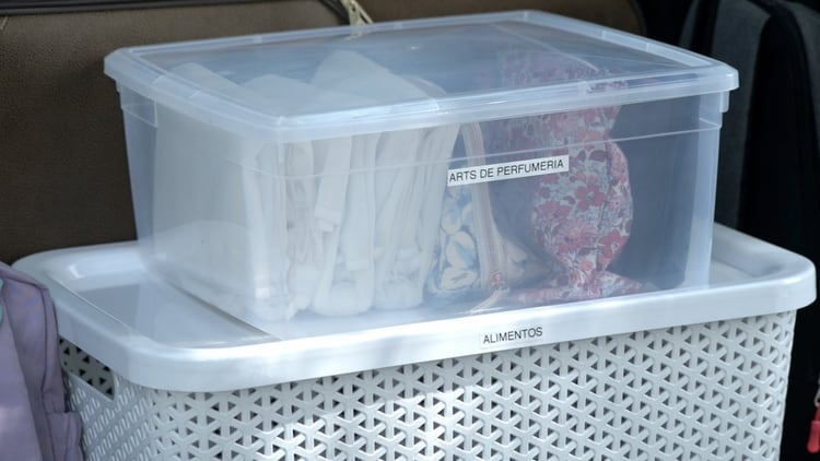 Según la experta Brenda Haines, es ideal tener contenedores con tapa para organizar todo aquello que se quiera dejar en el baúl