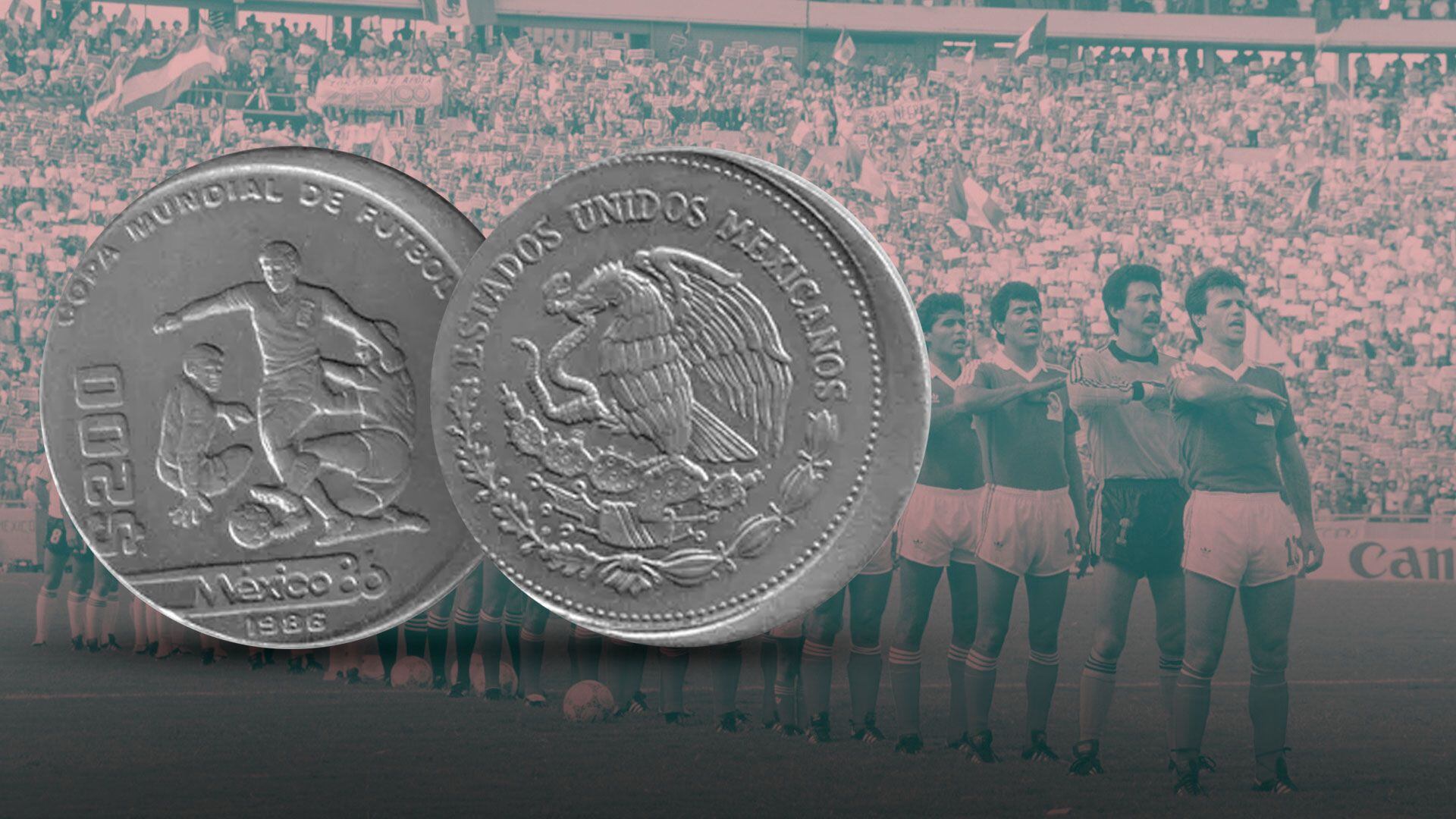 Moneda Copa mundial de futbol 86. (Foto: Jovani Pérez/Infobae)