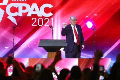 11/04/2021 El expresidente Donald Trump durante un discurso en Florida.
POLITICA STEPHEN M. DOWELL / ZUMA PRESS / CONTACTOPHOTO 