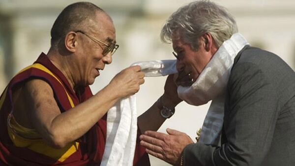 A Richard Gere hace años se le identifica por su budismo militante y su pelea por los desfavorecidos (AFP)