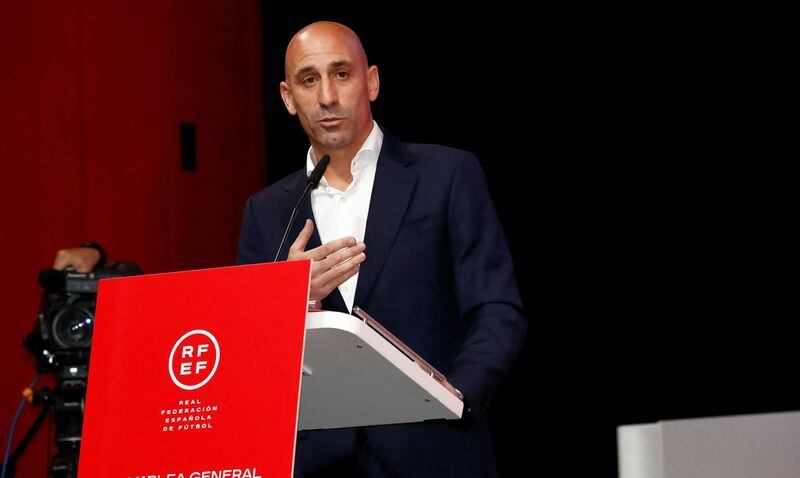El presidente de la Real Federación Española de Fútbol, Luis Rubiales. RFEF/Handout via REUTERS