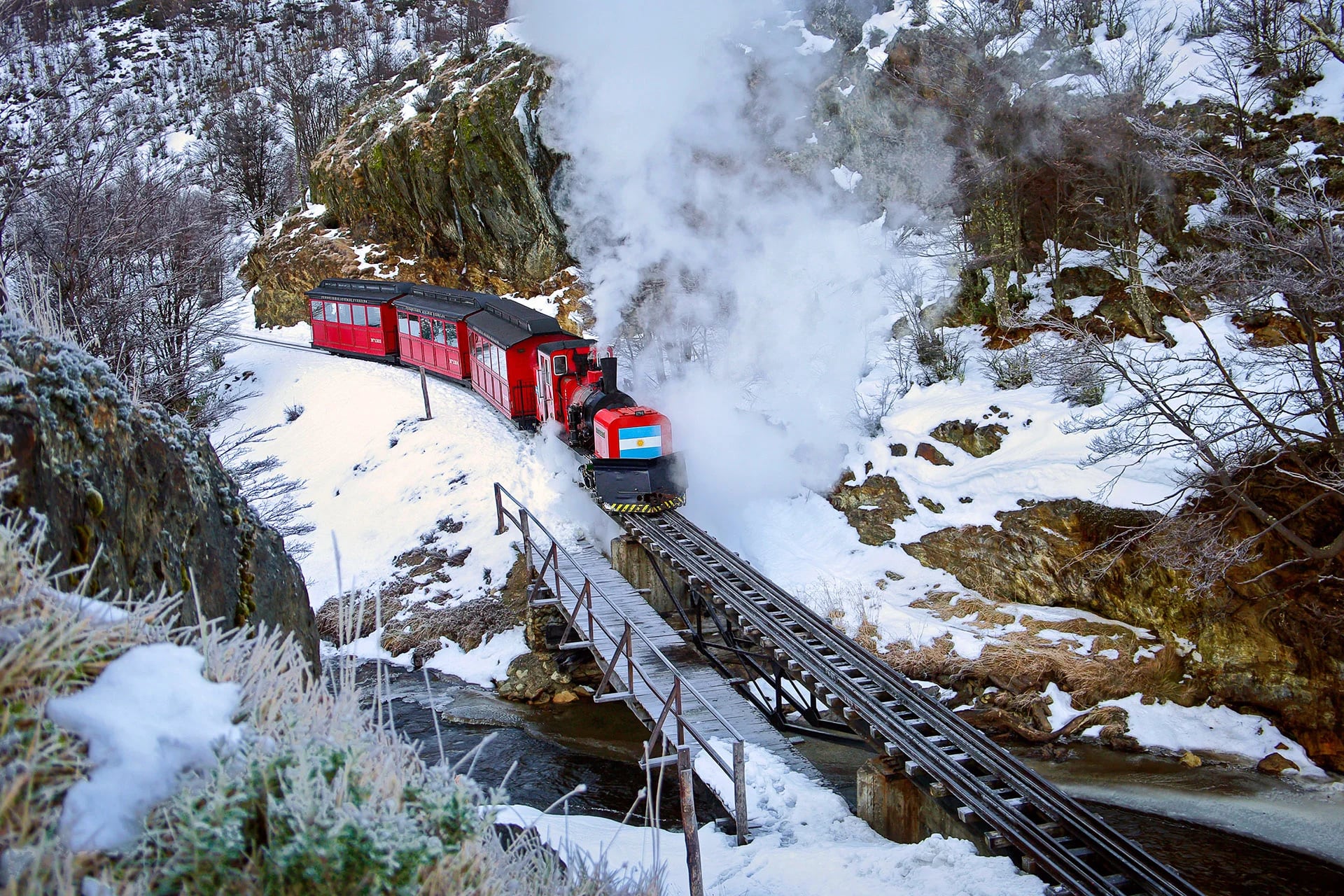 El Tren del Fin del Mundo es una de las grandes atracciones del Parque Nacional Tierra del Fuego (Ministerio de Turismo Argentina)
