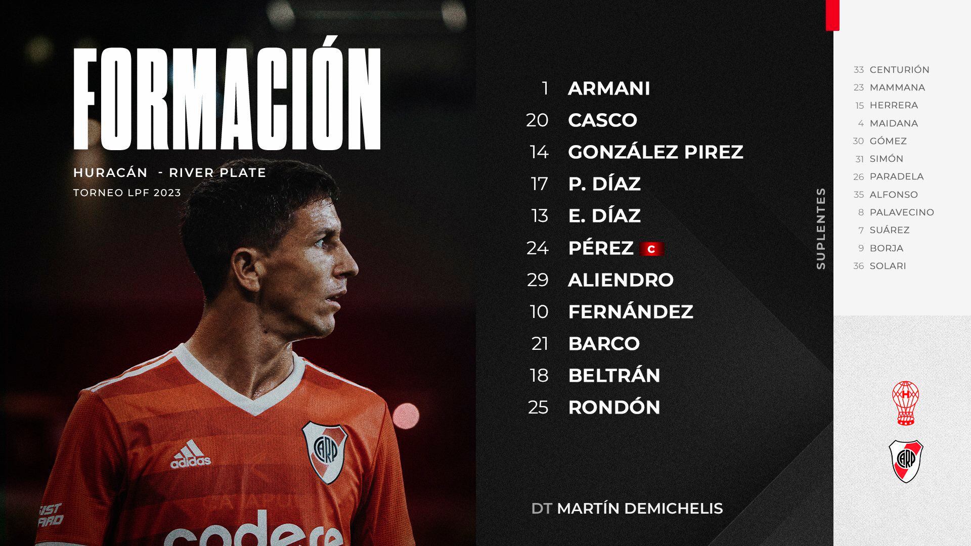 Titulares River Huracan