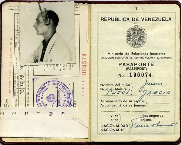 El documento venezolano de Joan Pujol García
