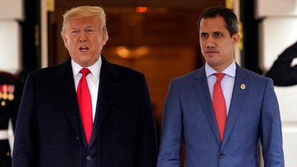 Donald Trump y Juan Guaidó en febrero de 2020 en la Casa Blanca. (AP Photo/ Evan Vucci)