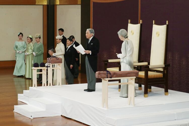 El emperador Akihito y su esposa Michiko (Japan Pool via REUTERS)