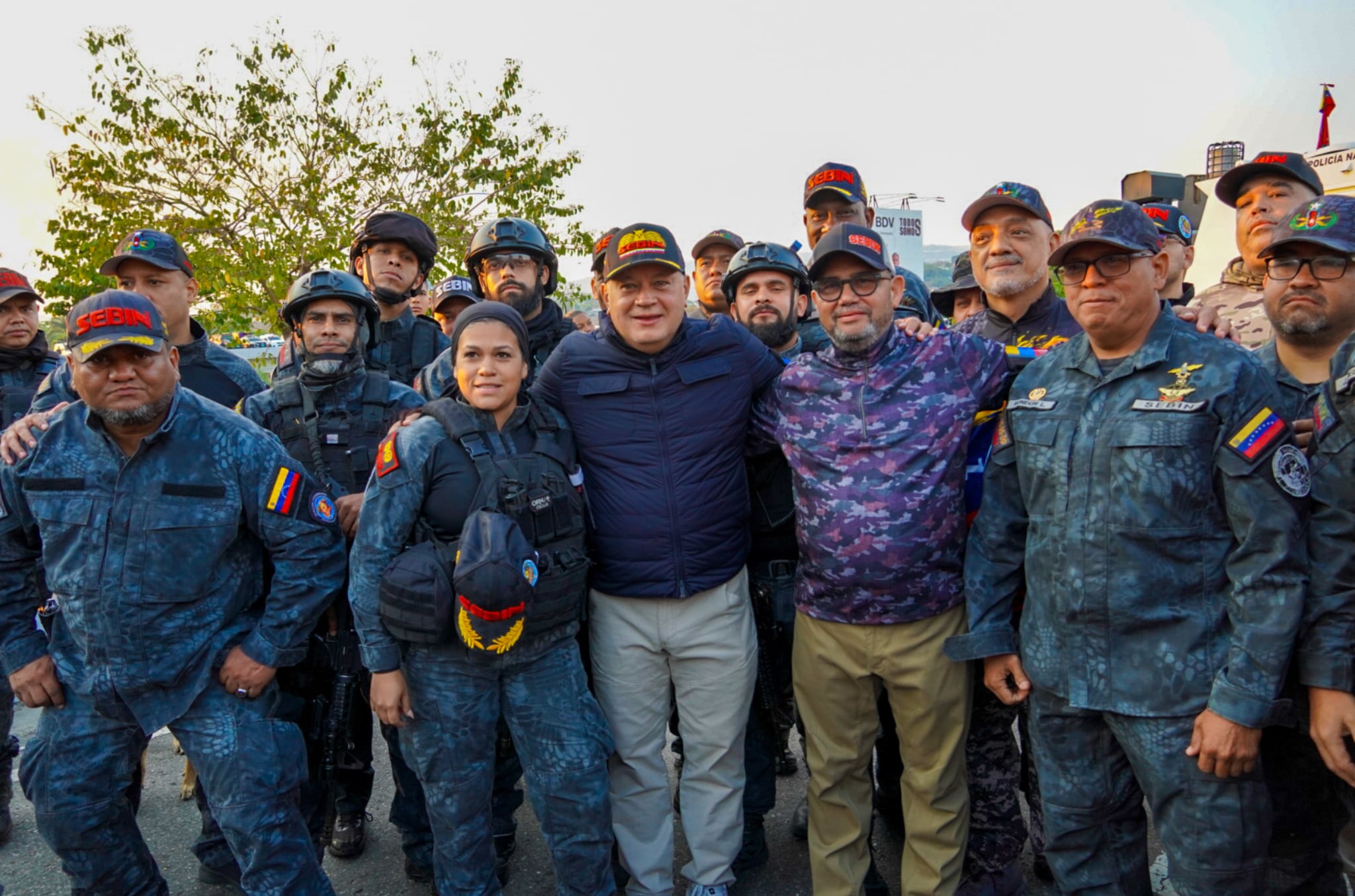 El mensaje de poder que envía Diosdado Cabello rodeado del jefe del Sebin y  del aliado más importante que tenía El Aissami - Infobae