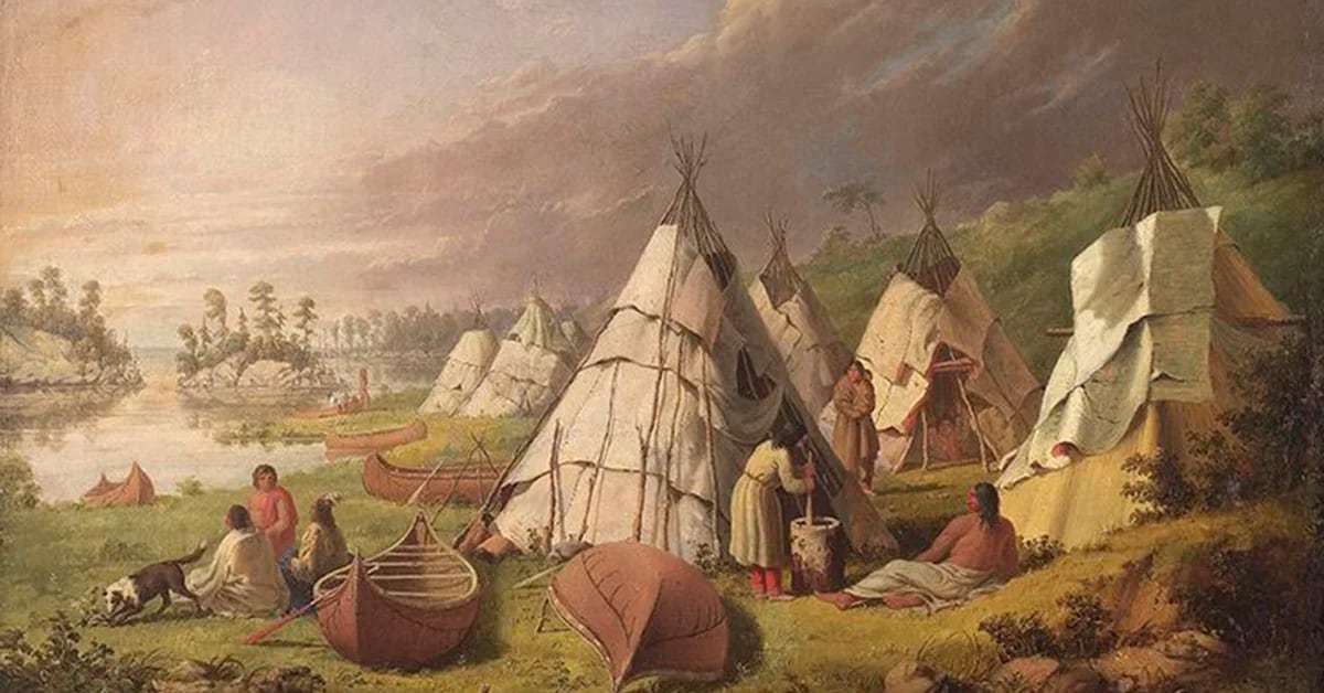 Beauty of the Week: “Indian Camp on Lake Huron” by Paul Kane