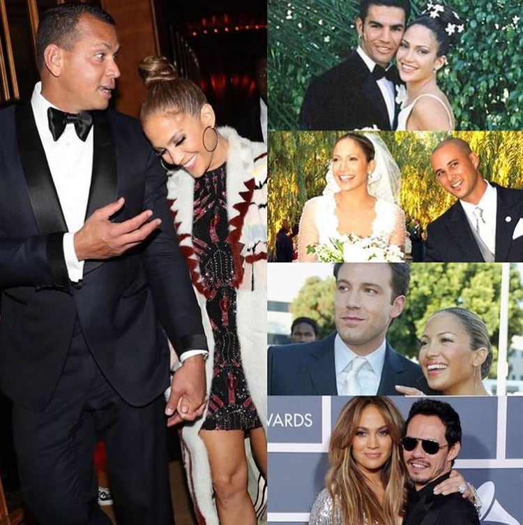 Jennifer Lopez se casó tres veces.