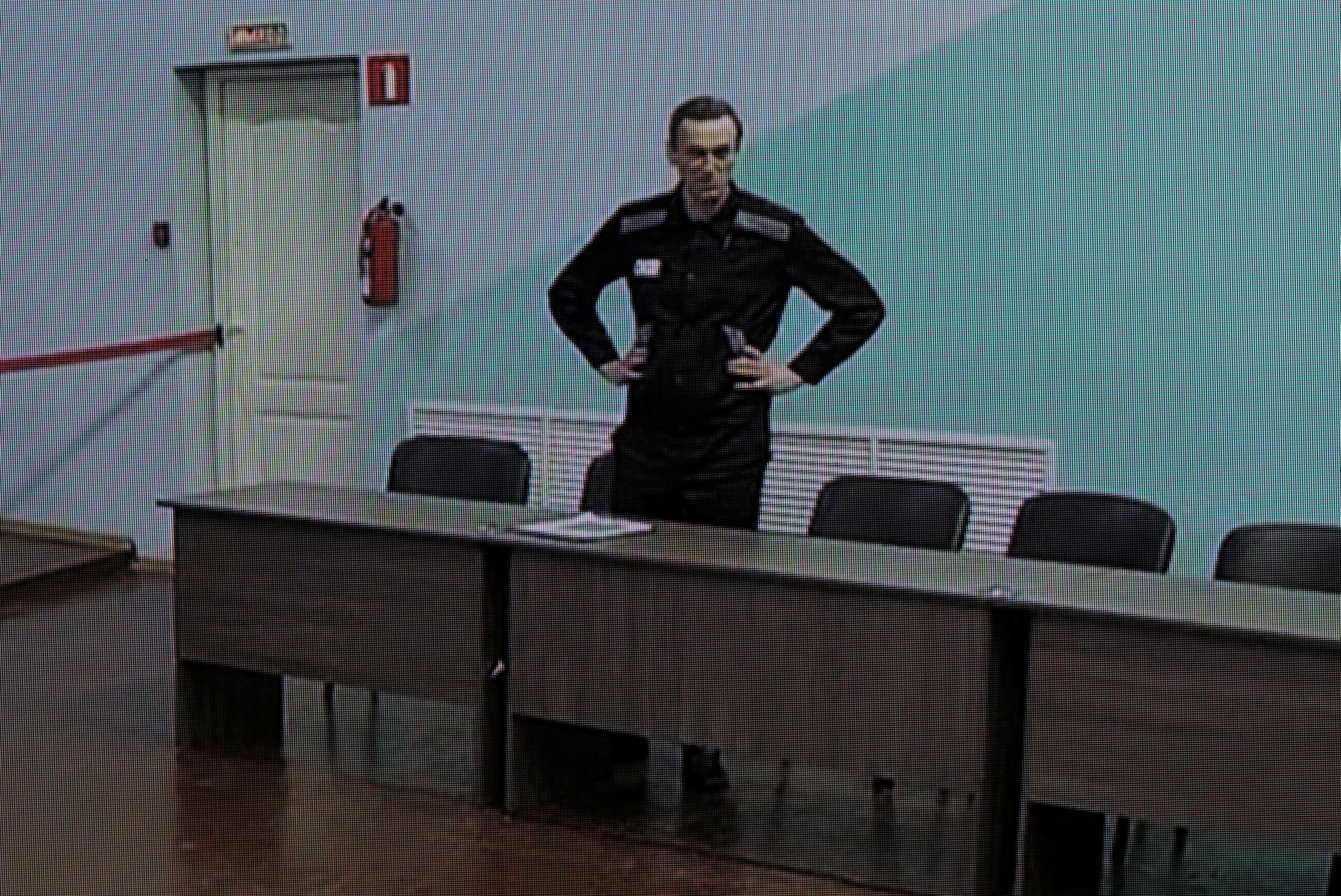 La audiencia contra Navalny (REUTERS/Evgenia Novozhenina)
