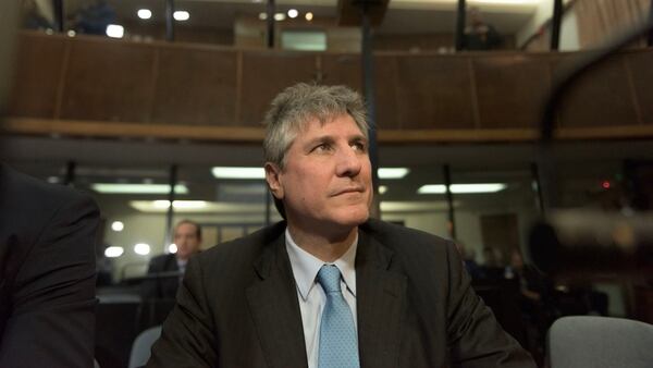 Amado Boudou quedÃ³ detenido tras ser condenado por el caso Ciccone (foto AdriÃ¡n Escandar)