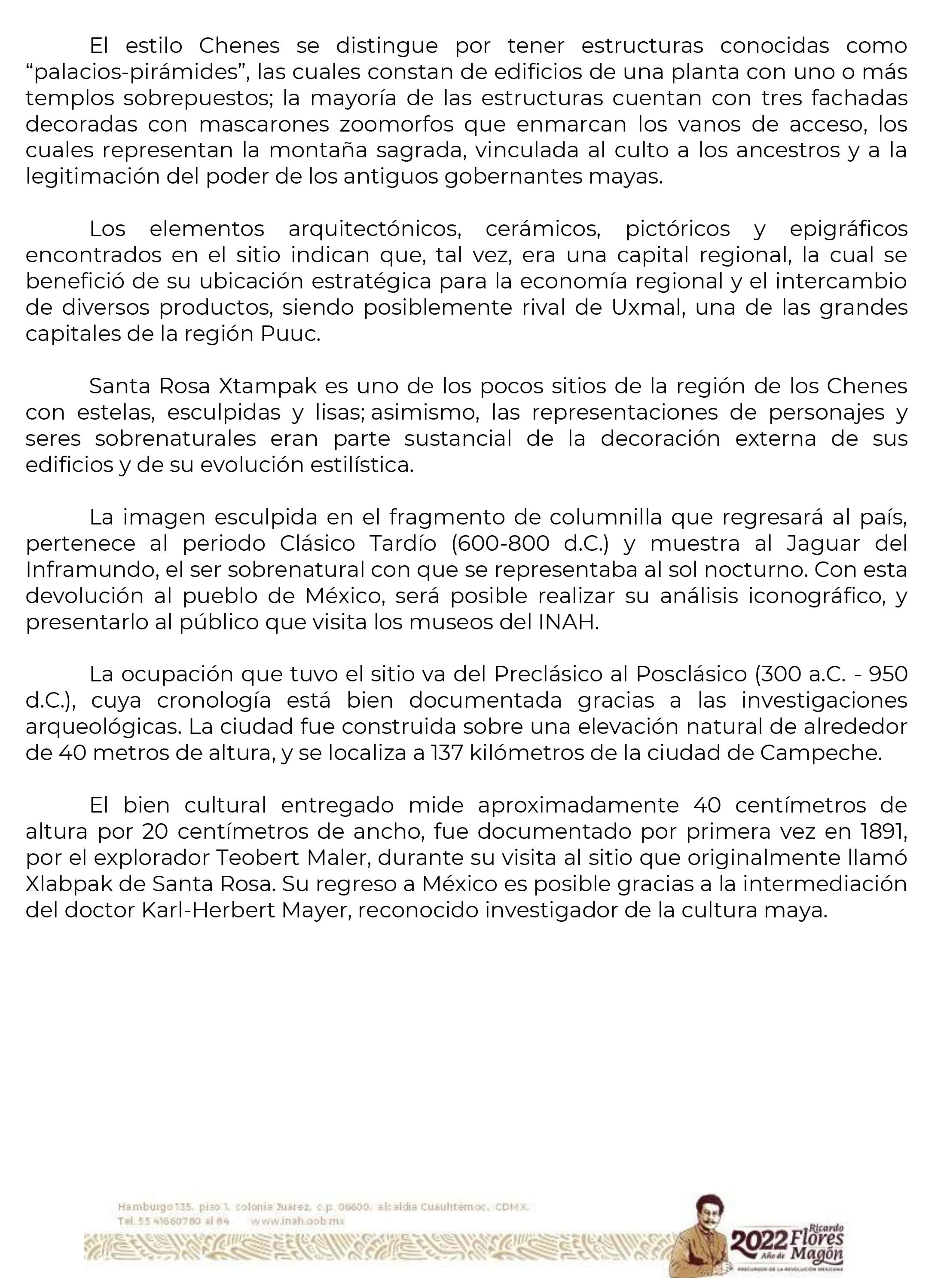 Pezzo archeologico messicano dall'Austria