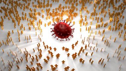 La clave de la inmunidad colectiva es que, incluso si una persona se infecta, hay muy pocos huéspedes susceptibles alrededor para mantener la transmisión (Shutterstock) 