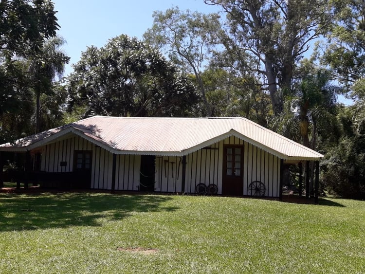 La casa de madera que el propio Quiroga construyó.