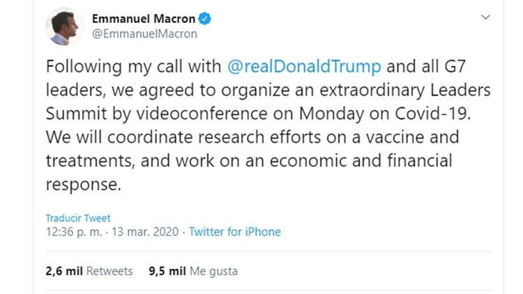 El anuncio de Macron