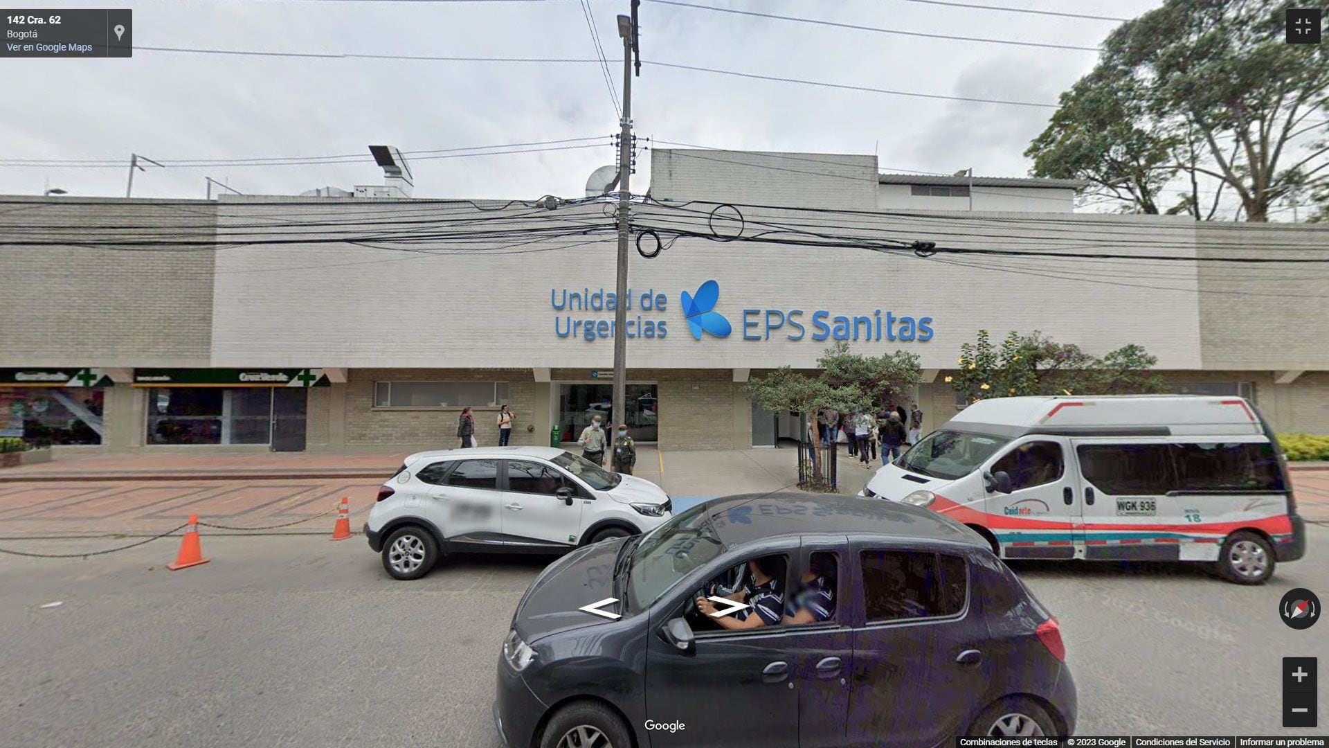 En el lugar, actualmente se ubica un Centro de Urgencias de Sanitas (Google Street View)