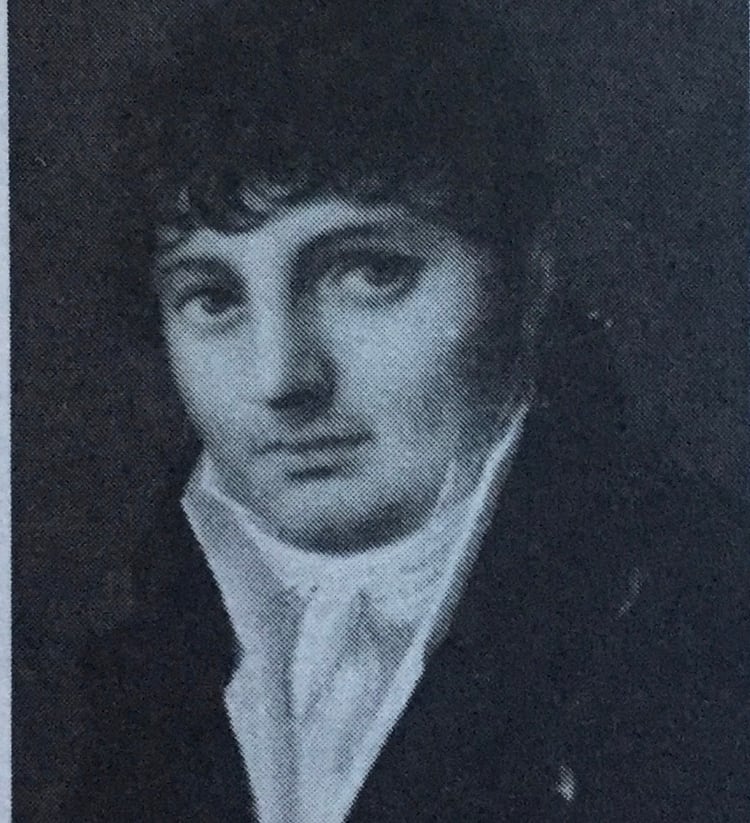 Retrato de un joven Manuel Belgrano.