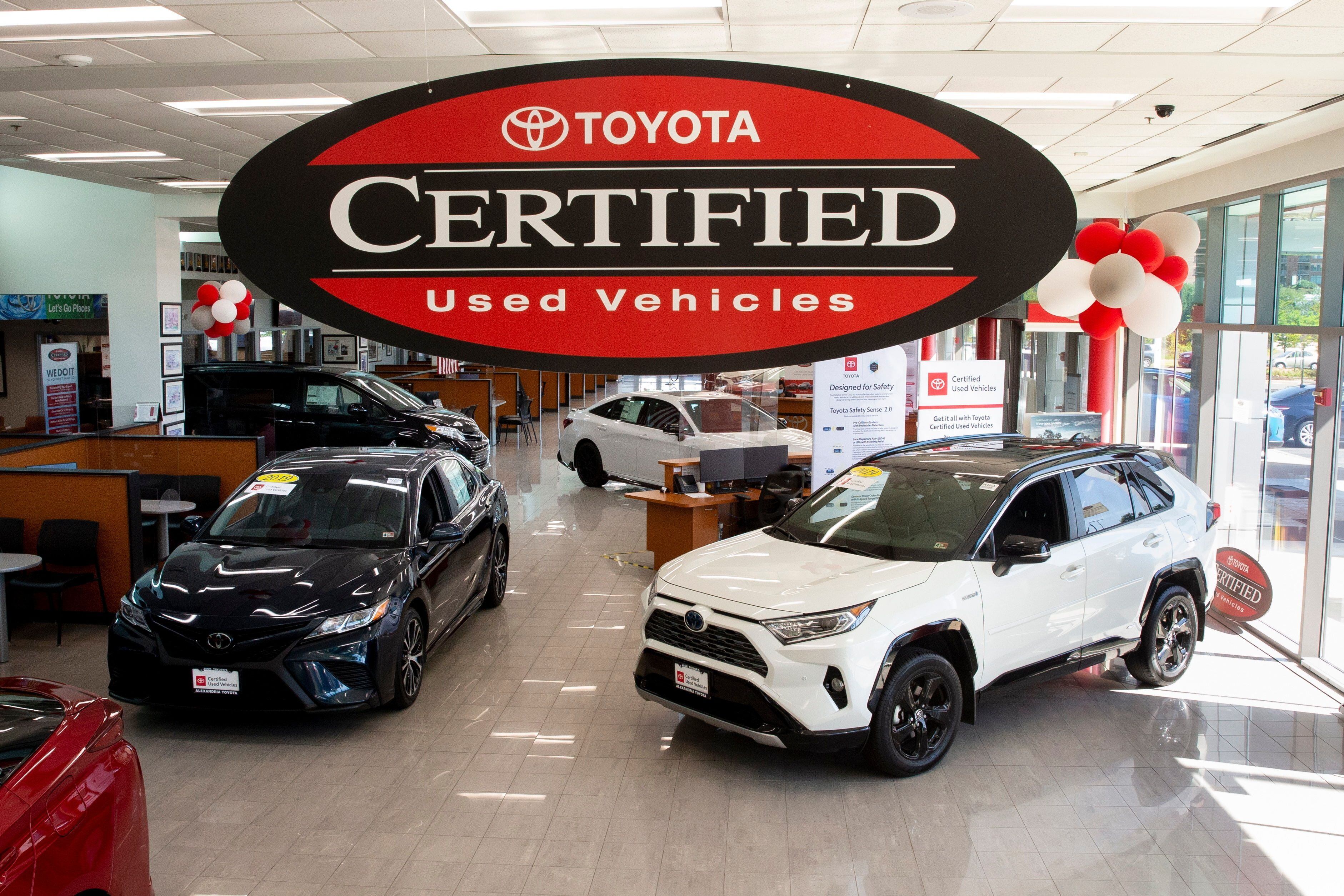 Exposición de vehículos Toyota en Alexandria, Virginia, Estados Unidos. EFE/EPA/MICHAEL REYNOLDS