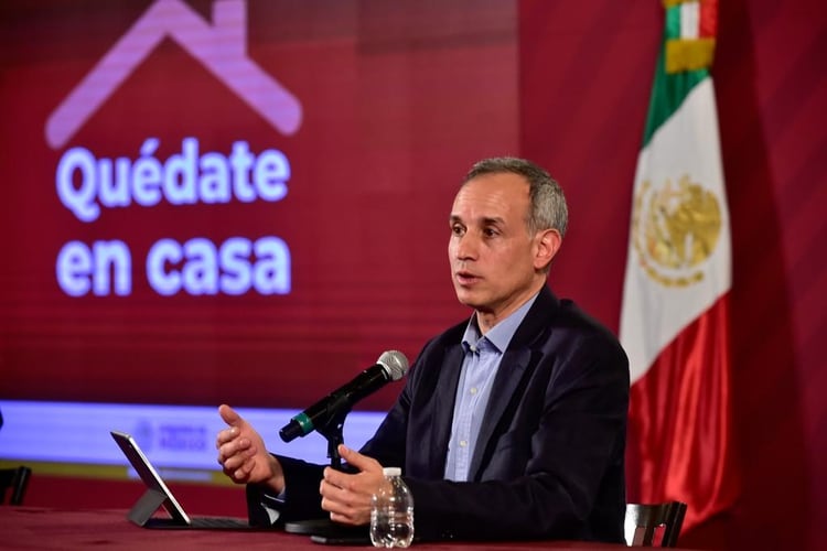 El subsecretario López-Gatell durante las conferencias diarias sobre el COVID-19 en México (Foto: Cortesía Presidencia)
