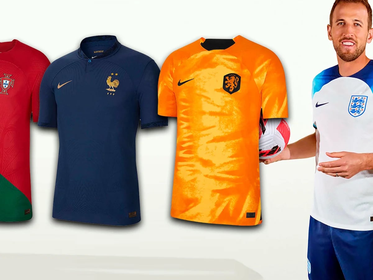 Portugal, Países Francia y siete selecciones presentaron sus camisetas para el Mundial de 2022 - Infobae