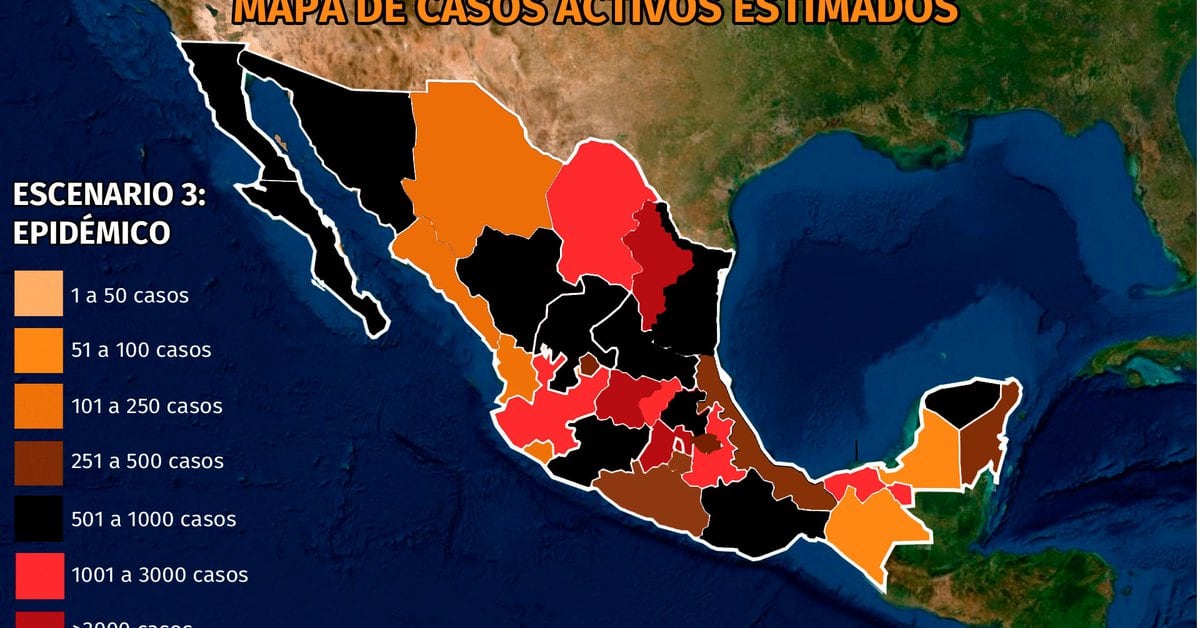 Map of coronavirus in Mexico December 31st: Death record by second consecutive day and more than 12,000 contagios in 24 hours