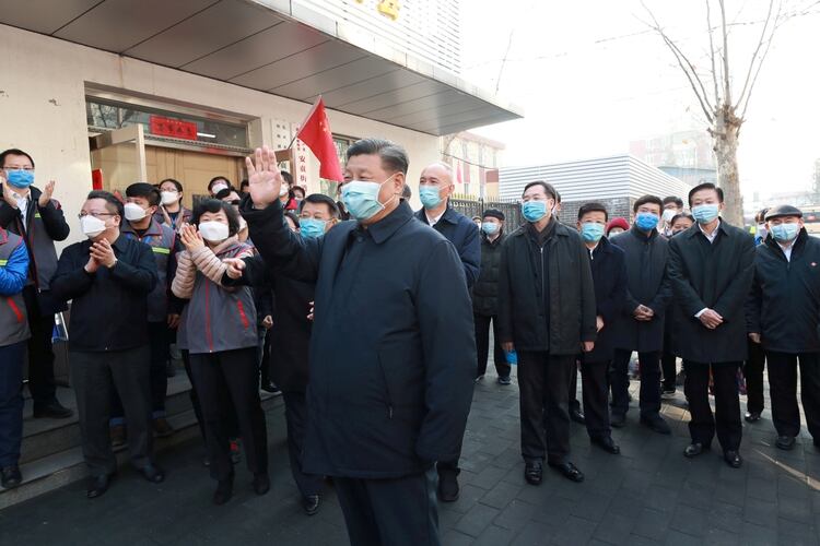 El presidente chino Xi Jinping en Beijing, China (Xinhua via REUTERS)