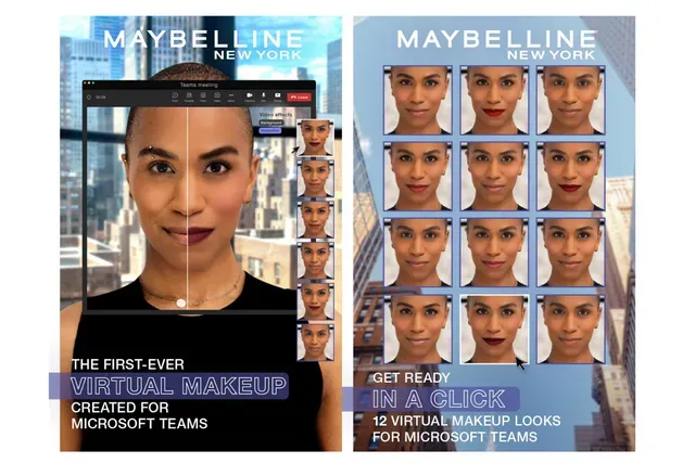 La plataforma tendrá 12 estilos diferentes para que los usuarios elijan cómo maquillarse. (Microsoft)