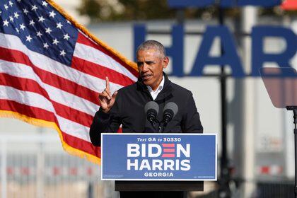 En la imagen, el expresidente estadounidense Barack Obama.  EFE / EPA / ERIK S. MENOR